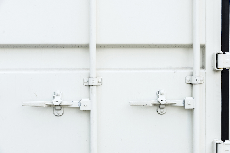 locked and secured container